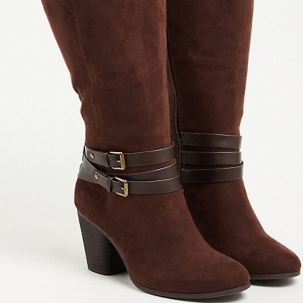 Torrid brown knee high boots size 9